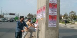 "Büyük Alevi Mitingi" Afişlerini asan gençlere keyfi gözaltı