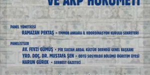 Tarikatlar, Cemaatler, Yolsuzluklar ve AKP Hükümeti Paneli