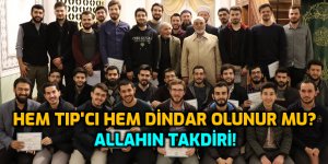 Camide mezuniyet töreni yapan Tıp Fakültesi öğrencileri!