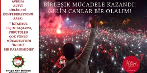 Avrupa Alevi Birlikleri Konfederasyonu (AABK):  ‘‘İstanbul seçim başarısı, yürütülen çok yönlü mücadelenin önemli bir kazanımıdır‘‘