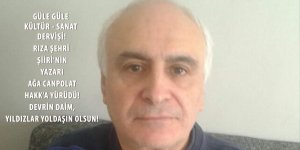 RIZA ŞEHRİ ŞİİR'NİN YAZARI, AĞA CANPOLAT HAKK'A YÜRÜDÜ.