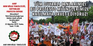 AABF-NRW Bölge Temsilciliği:T.C Düsseldorf Konsoloslugu Önünde  Kayyımları Protesto Ediyoruz