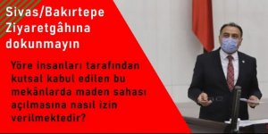 Kenanoğlu, Bakırtepe’ye yapılmak istenen maden ocağını Meclis gündemine taşıdı