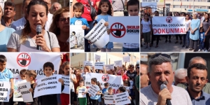 Mahallelinin mücadelesi sonuç verdi, Milli İrade İmam Hatip levhaları söküldü