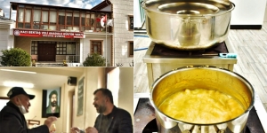 Yalova Hacı Bektaş Veli Anadolu Kültür Vakfı /Cemevi, yurttaşlara çorba dağıtıyor