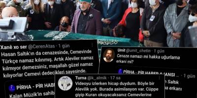 Alevi yurttaşlardan Hasan Saltık’ın uğurlama törenine tepki