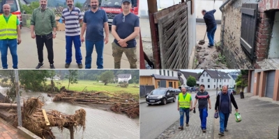 Wiesloch AKM üyeleri sel sonrası onarım çalışmasına katıldı