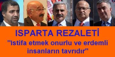 "İstifa etmek onurlu ve erdemli insanların tavrıdır"