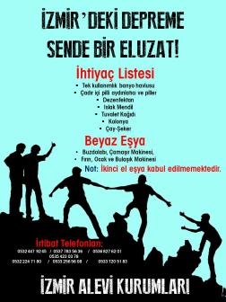 İzmir’deki Alevi kurumları ihtiyaç listesini yayınladı: Sen de bir el uzat!