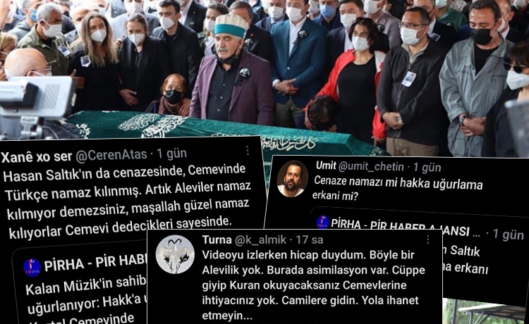 Alevi yurttaşlardan Hasan Saltık’ın uğurlama törenine tepki