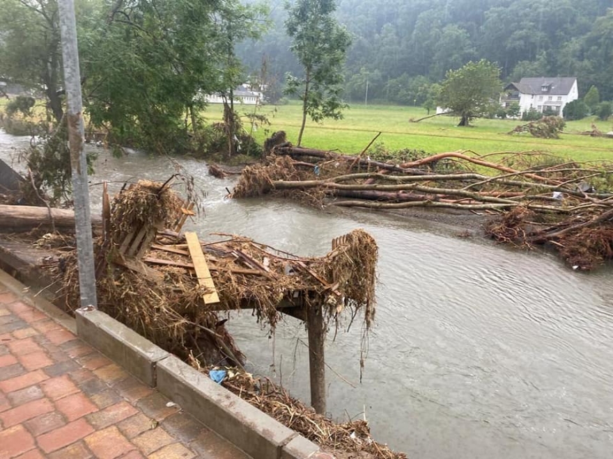 Wiesloch AKM üyeleri sel sonrası onarım çalışmasına katıldı