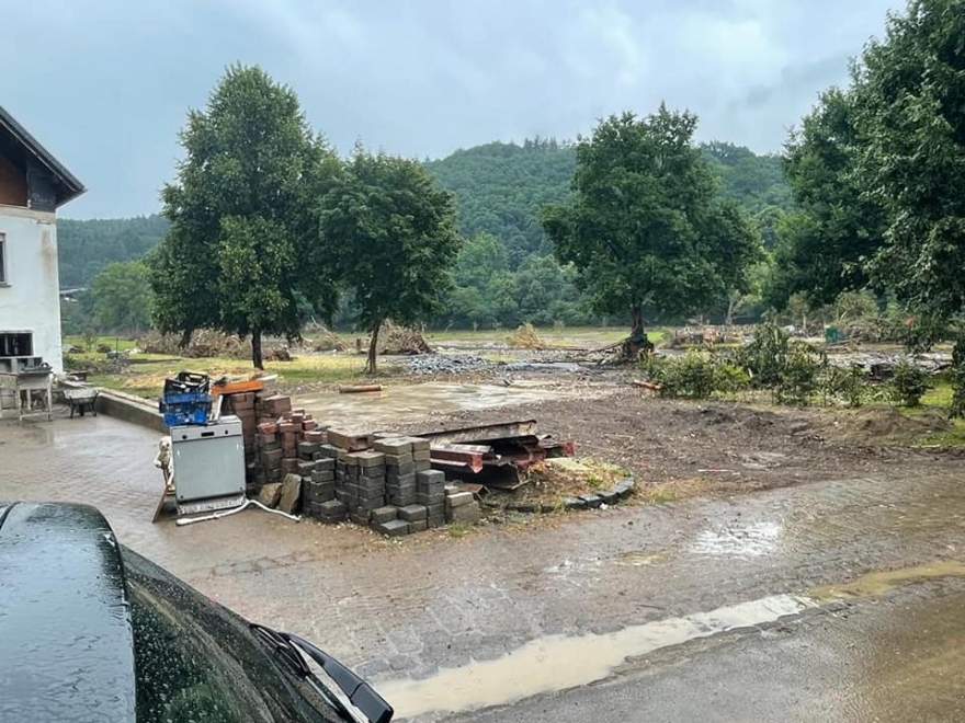 Wiesloch AKM üyeleri sel sonrası onarım çalışmasına katıldı