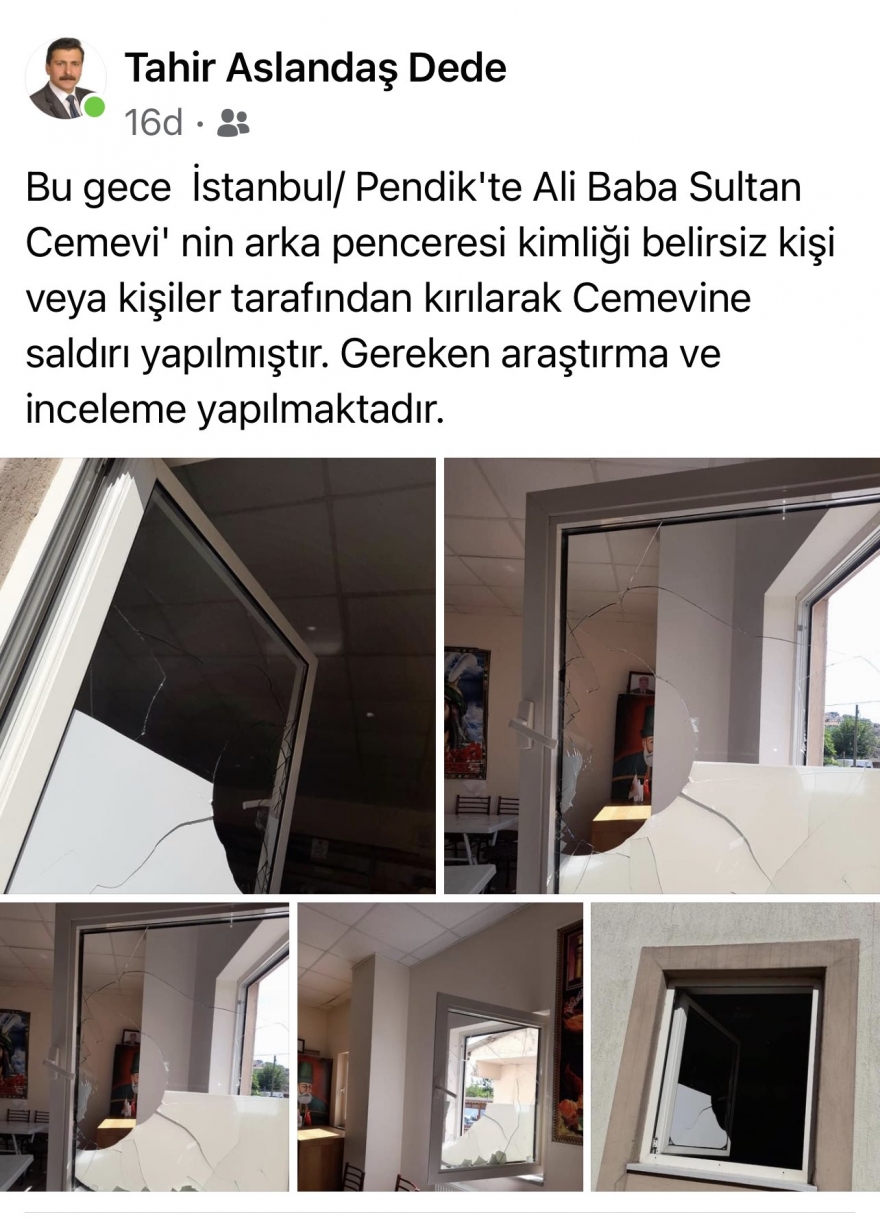 İstanbul’da Ali Baba Cemevi’ne saldırı gerçekleşti