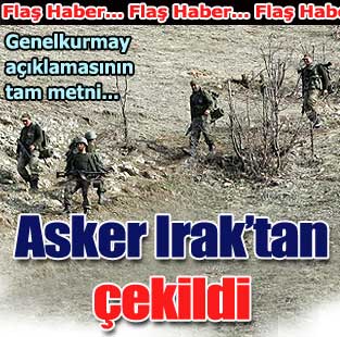 İşte Genelkurmay'ın basın açıklaması