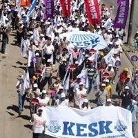 KESK'ten Toplu Sözleşme Hakkı için eylem