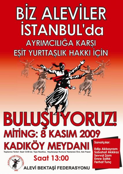 Biz Aleviler 8 Kasım'da Kadıköy'de Buluşuyoruz