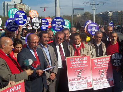 Aleviler 8 Kasım'da sokağa çıkıyor