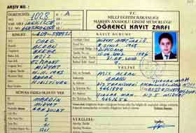 Din dersine girmediği için "yok" yazıldı