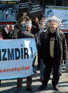 Beyoğlu'nda ABD karşıtı eylem