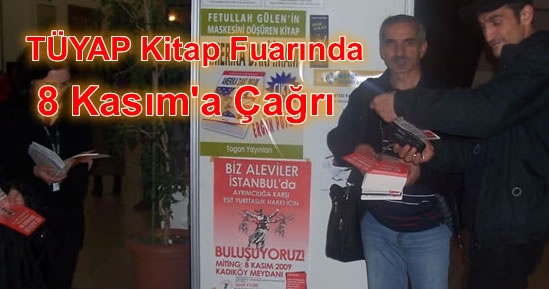 8 Kasım Miting çalışmaları TÜYAP Kitap Fuarında da sürdürüldü