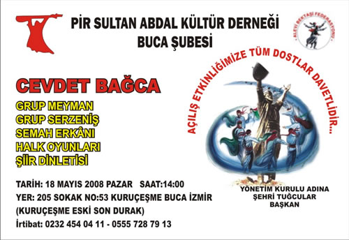 PSAKD Buca Şubesi Açılış Etkinliğine Davet