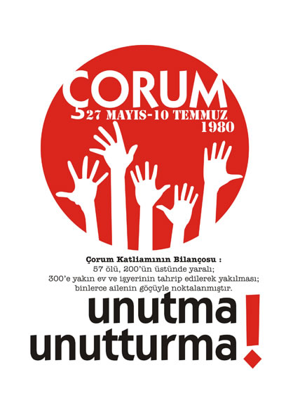 Çorum kurbanları anıldı 