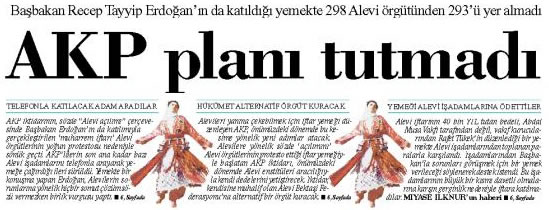 AKP hükümetinin Alevi planı