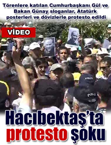 Gül ve Günay'a Hacıbektaş'ta protesto