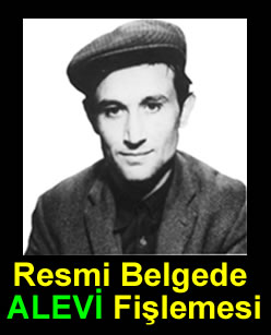Resmi belgede Alevilik fişlemesi