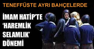Lisede kız ve erkekler teneffüste ayrı bahçelerde!