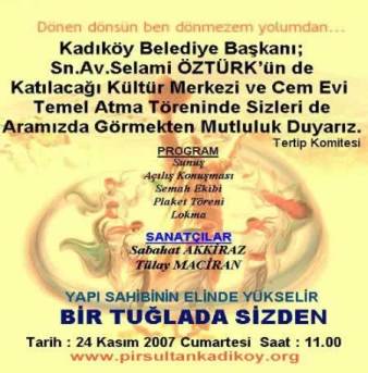 PSAKD Kadıköy Cem Evi Temel Atma Töreni