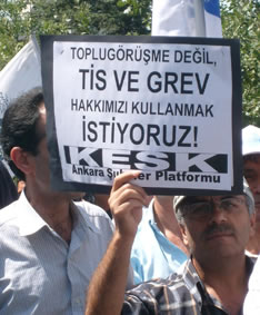 KESK, AKP'ye yürüdü: Haklarımız için mücadele ediyoruz