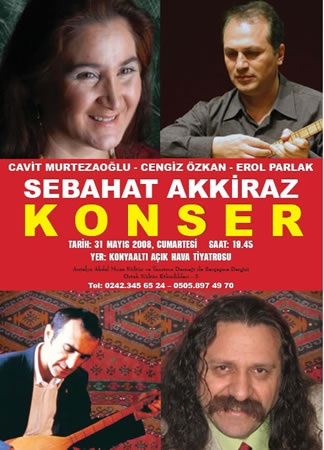 Antalya'da Sabahat Akkiraz Konseri