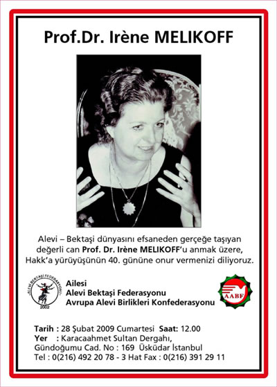 Prof. Dr. Irene Melikoff İstanbul'da anılıyor