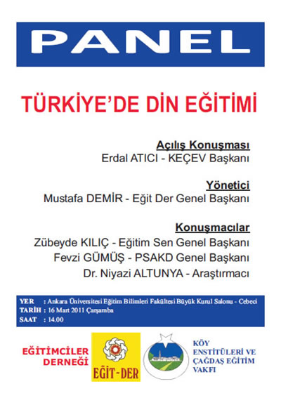 Panel: Türkiye'de Din Eğitimi
