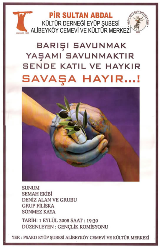 Alibeyköy'de 1 Eylül Dünya Barış Günü Etkinliği