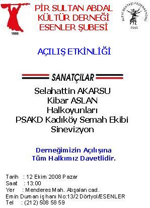 PSAKD Esenler Şubesi Açılış Etkinliği