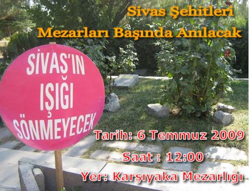 2 Temmuz Şehitleri Ankara Karşıyaka Mezarlığında Anılacak