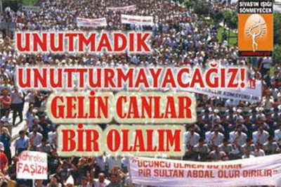 Sivas şehitleri Antakya'da anılacak 